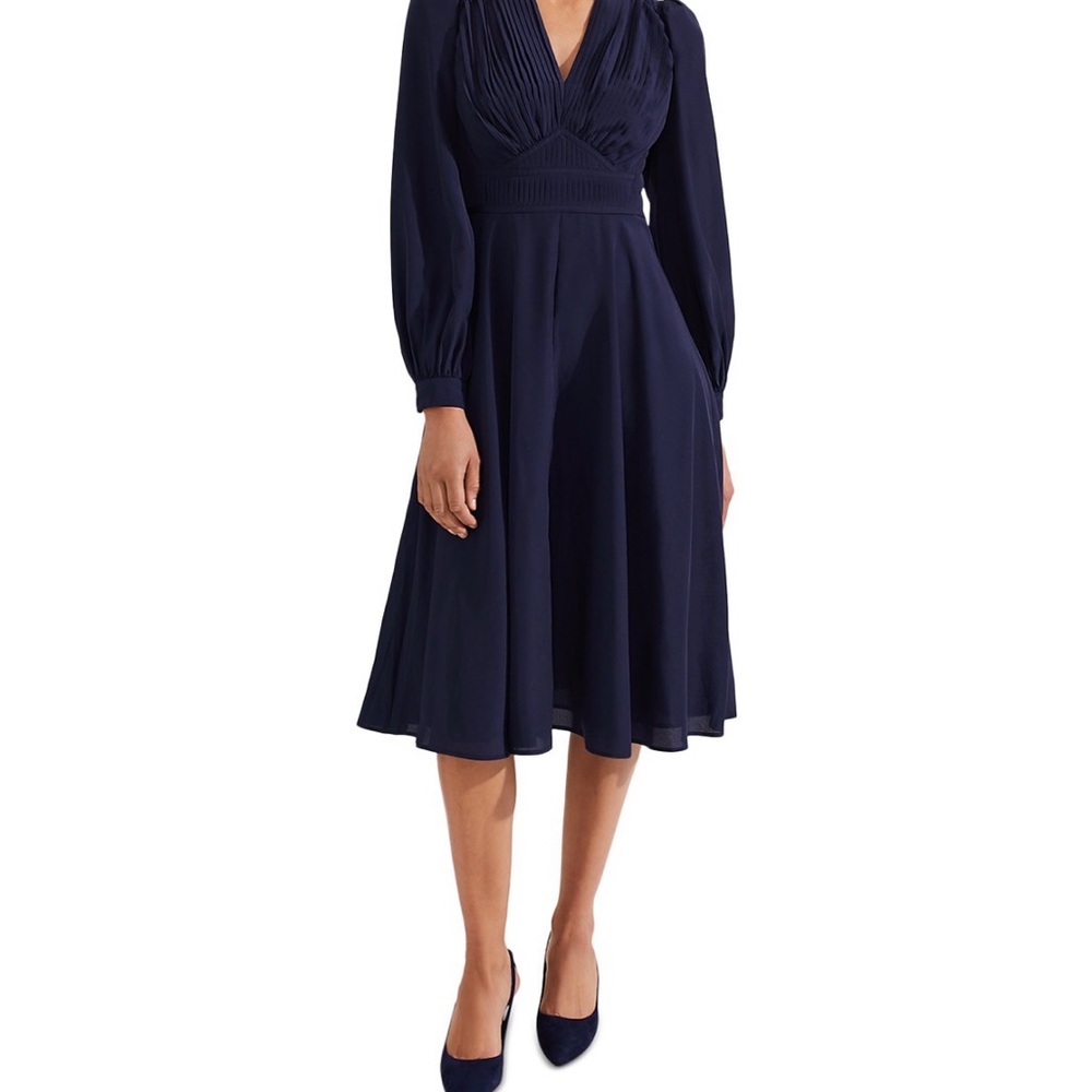 HOBBS LONDON Adrianna Dress Navy